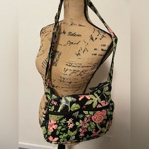 Vera Bradley over the shoulder floral print bag